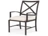 La Jolla Espresso Aluminum Cushion Dining Chair