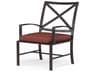 La Jolla Espresso Aluminum Cushion Dining Chair