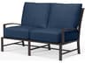 La Jolla Espresso Aluminum Cushion Loveseat