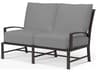La Jolla Espresso Aluminum Cushion Loveseat