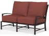 La Jolla Espresso Aluminum Cushion Loveseat
