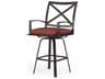 La Jolla Espresso Aluminum Cushion Bar Stool