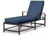 La Jolla Espresso Aluminum Cushion Chaise Lounge