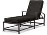 La Jolla Espresso Aluminum Cushion Chaise Lounge
