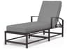 La Jolla Espresso Aluminum Cushion Chaise Lounge