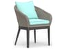 Marbella Graphite Aluminum Cushion Dining Chair