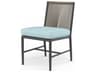 Pietra Graphite Aluminum Cushion Dining Chair