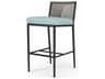 Pietra Graphite Aluminum Cushion Bar Stool