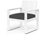 Newport Frost Aluminum Cushion Dining Chair