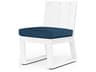Newport Frost Aluminum Cushion Dining Chair