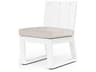 Newport Frost Aluminum Cushion Dining Chair