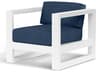 Newport Frost Aluminum Cushion Lounge Chair