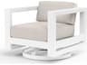 Newport Frost Aluminum Cushion Lounge Chair