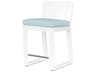 Newport Frost Aluminum Cushion Bar Stool