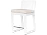Newport Frost Aluminum Cushion Bar Stool