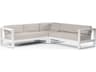 Newport Frost Aluminum Cushion Sofa