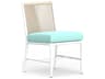 Sabbia White Aluminum Cushion Dining Chair