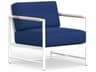Sabbia White Aluminum Cushion Lounge Chair