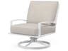 Bristol White Aluminum Cushion Lounge Chair