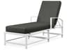 Bristol White Aluminum Cushion Chaise Lounge