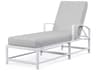 Bristol White Aluminum Cushion Chaise Lounge