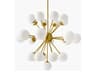 Liora 25-Light Metallic Brass Globe Chandelier