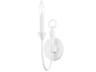 Cate 1-Light White Wall Sconce