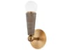 Dax 1-Light Patina Brass Wall Sconce