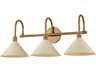 Jovani 3-Light Patina Brass Soft Sand Vanity Light