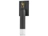 Osprey 1-Light Patina Brass Graphite Black Wall Sconce