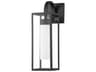 Pax Outdoor Wall Sconce Textured Black Industrial Light
