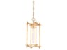 Huck 1-Light Gold Geometric Lantern Mini Pendant
