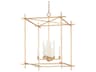 Huck 8-Light Gold Candelabra Geometric Lantern Chandelier