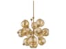 Ellory 13-Light Patina Brass Globe Sputnik Chandelier