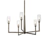 Lyle 5-Light Black Patina Gold Chandelier