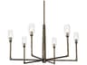 Lyle 6-Light Black Patina Gold Chandelier