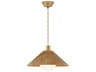 Woodside 1-Light Patina Brass Pendant
