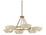 Alturas 6-Light Patina Brass Soft Sand Round Chandelier
