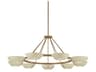 Alturas 9-Light Patina Brass Soft Sand Round Chandelier