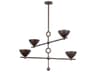 Vishal 4-Light Black Patina Gold Chandelier