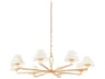 Ozias 8-Light Gold Candelabra Empire Chandelier