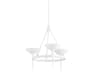 Cecilia 3-Light White Bowl Chandelier