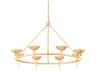 Cecilia 8-Light Gold Bowl Chandelier
