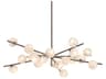 Sonny 20-Light Bronze Leaf Sputnik Tiered Chandelier