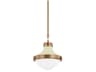 Maxton 1-Light Patina Brass Soft Sand Bowl Pendant