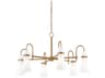 Maple 6-Light Patina Brass Chandelier