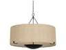 Elias 6-Light Forged Iron Off White Pendant