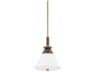 Staton 1-Light Patina Brass Bronze Mini Pendant