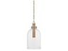 Kori 1-Light Patina Brass Cylinder Mini Pendant