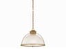 Glint 1-Light Patina Brass Dome Pendant
